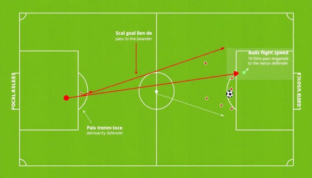 Аналитика по подбору комбинаций: нападающий + разрезной пас - иллюстрация